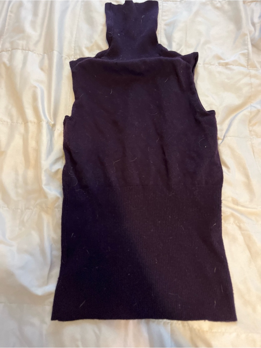 ANTONIO MELANI Sleeveless Turtleneck Sweater - Deep Purple
